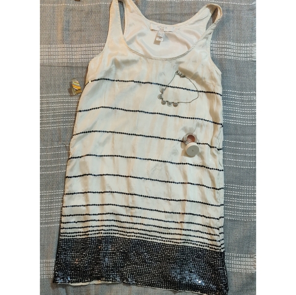 MANGO by Adam Lippes, silk + sequins dress - Picture 3 of 9